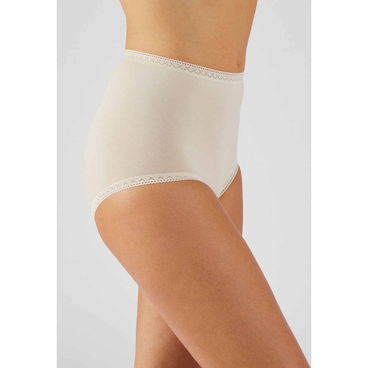Culotte maxi, en coton strech rose poudre, DAMART