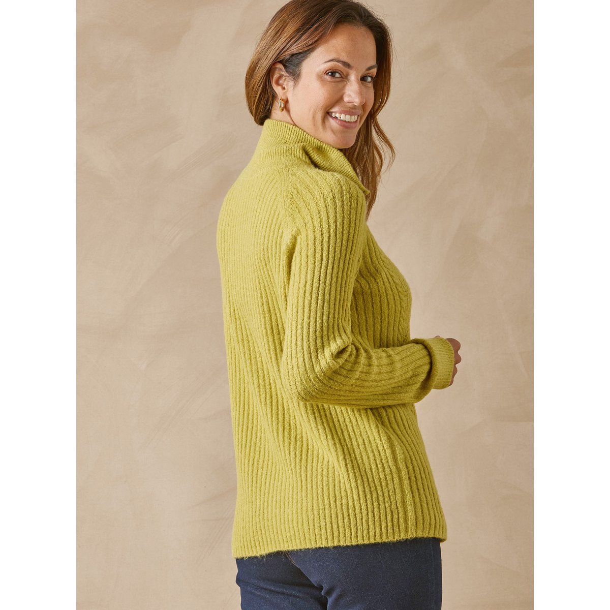 Pull col camionneur zippé vert, DAXON