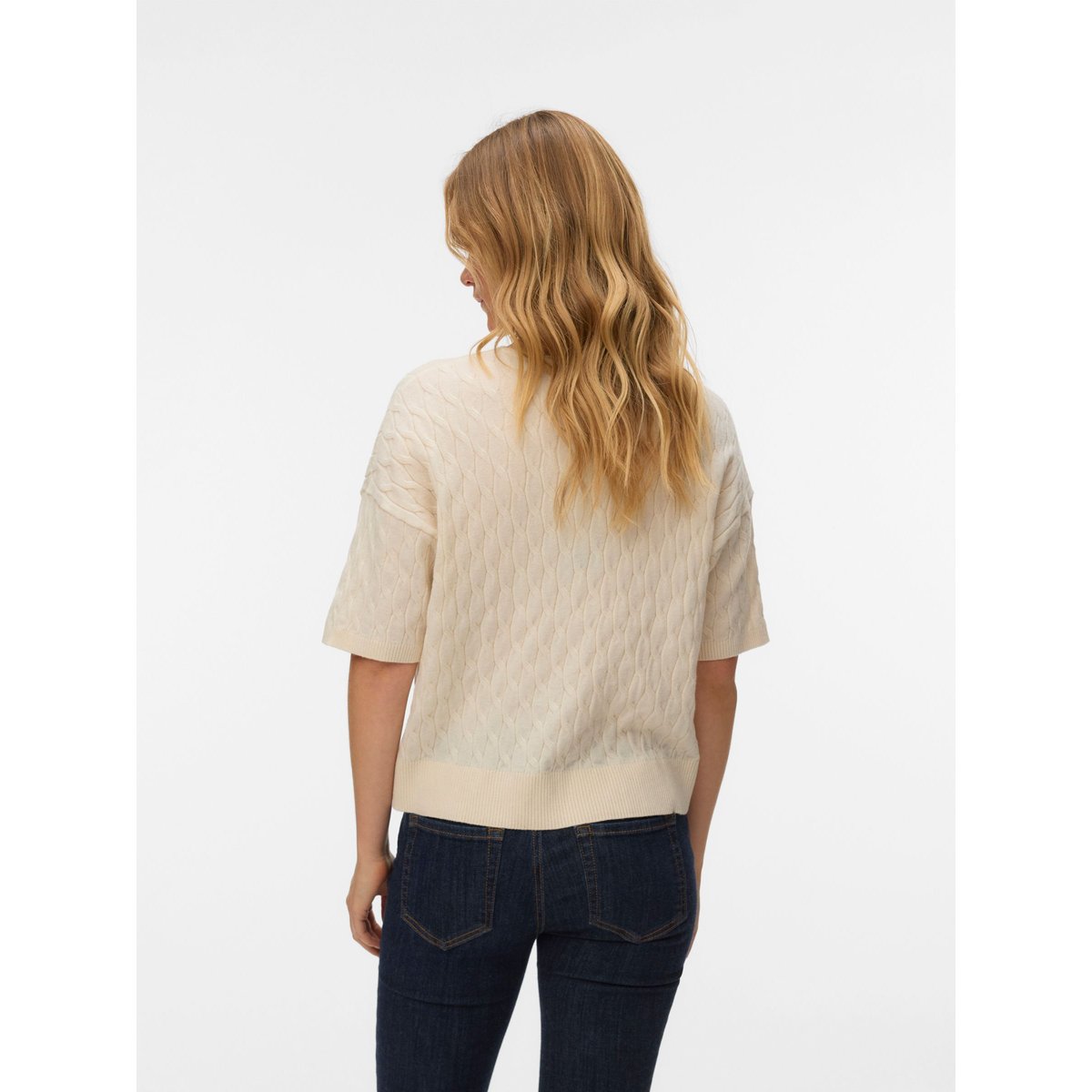 T-Shirt En Maille birch, VERO MODA