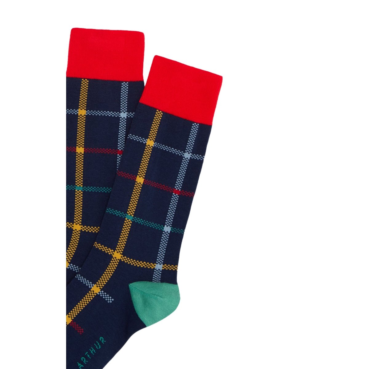 Chaussettes en coton imprimé Cleveland Marine marine, ARTHUR