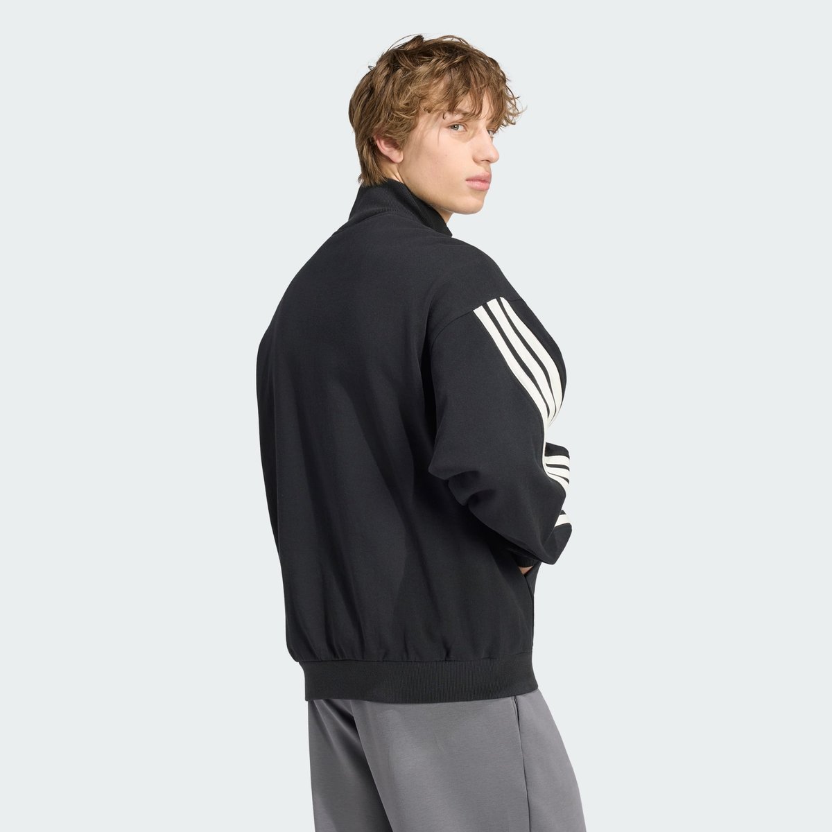 Veste De Survêtement Adidas Kit 3-Stripes Veste De Survêtement Adidas Kit 3-Stripes black / off white, ADIDAS SPORTSWEAR