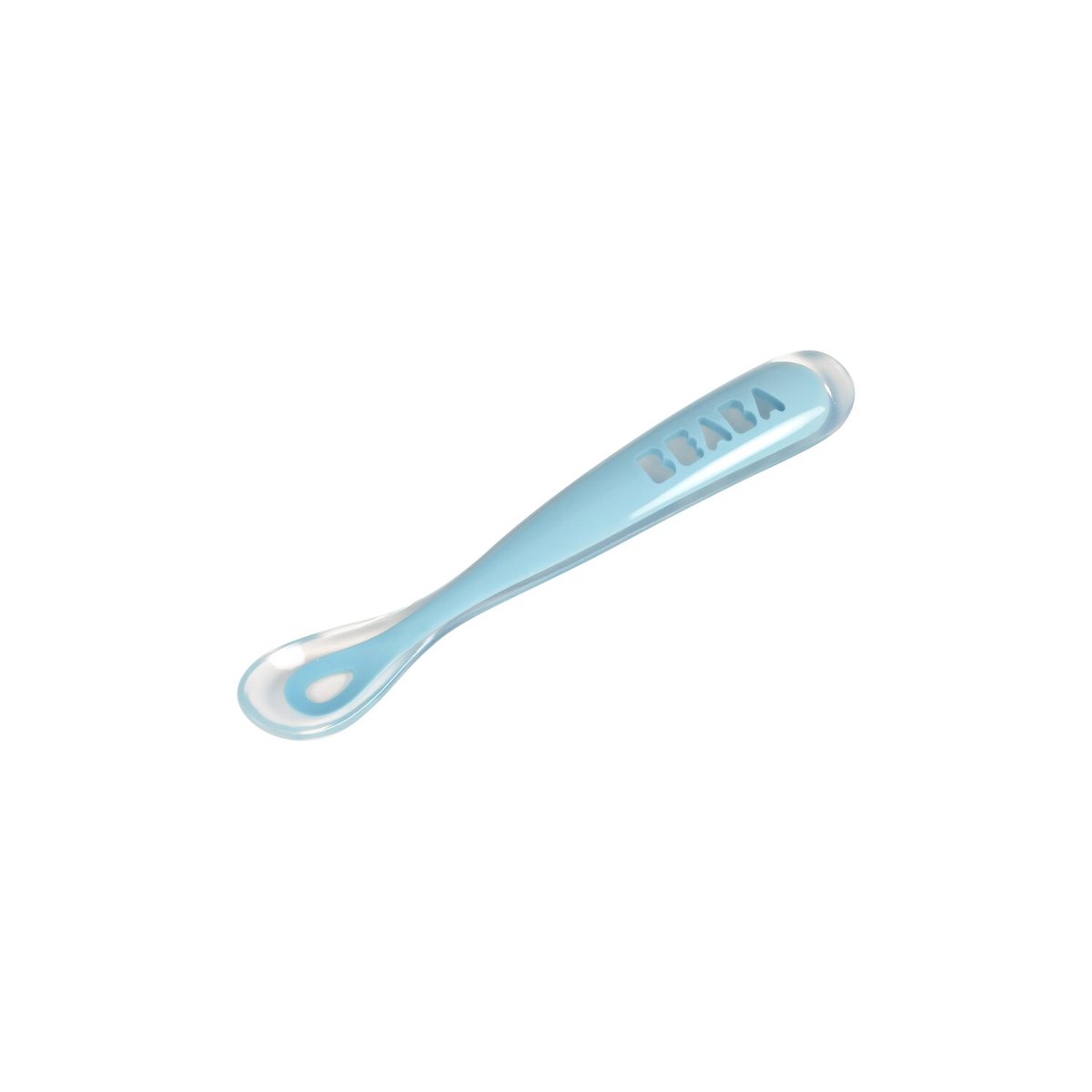 Cuillère 1er âge en silicone bleu, BEABA