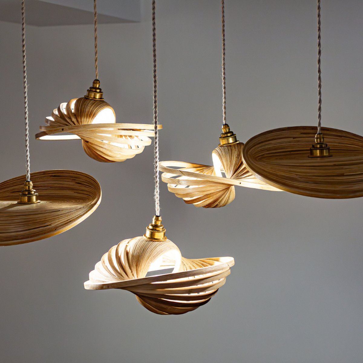 Suspension en bambou TODD naturel, HYDILE