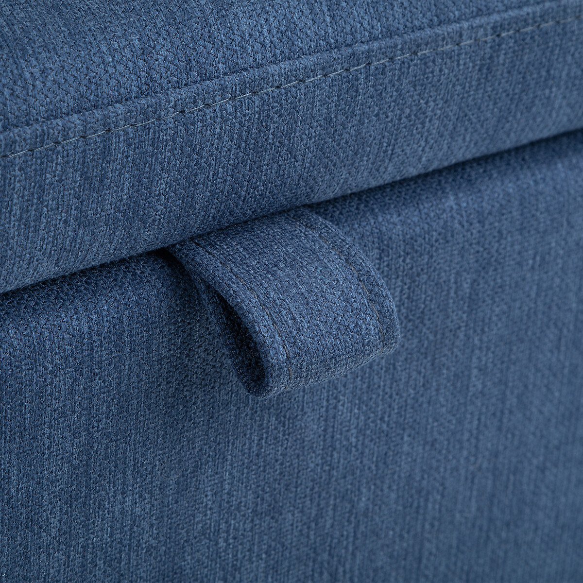 Lars Scandi Linen Storage Bench blue, SO'HOME