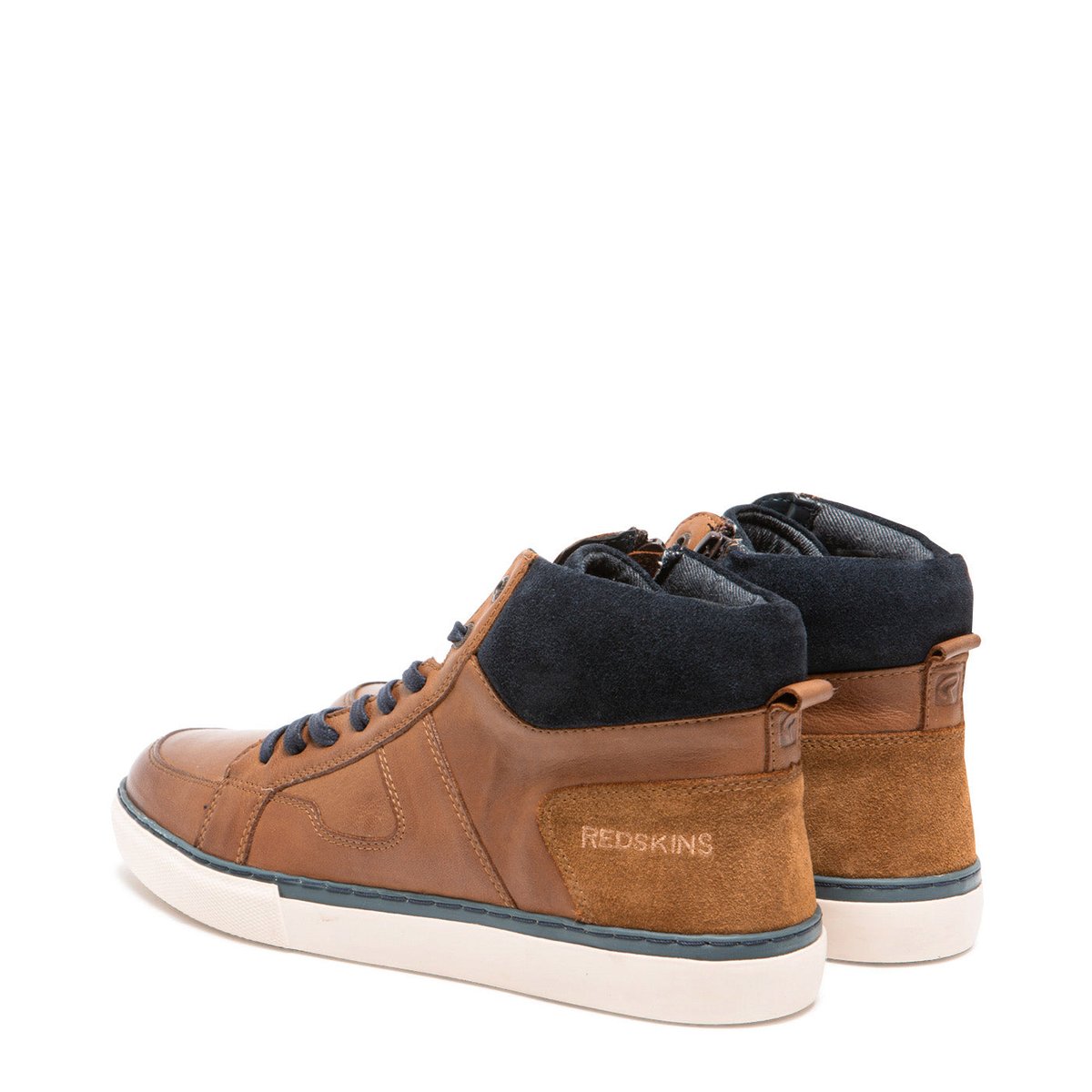 Baskets En Cuir Cizain cognac, REDSKINS