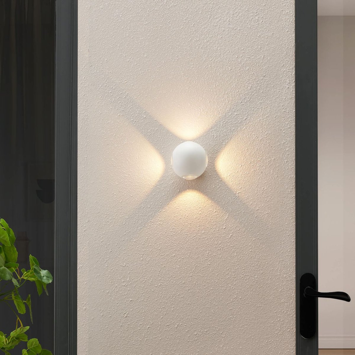 Applique ronde quatre points lumineux - JOIA blanc, KOSILUM