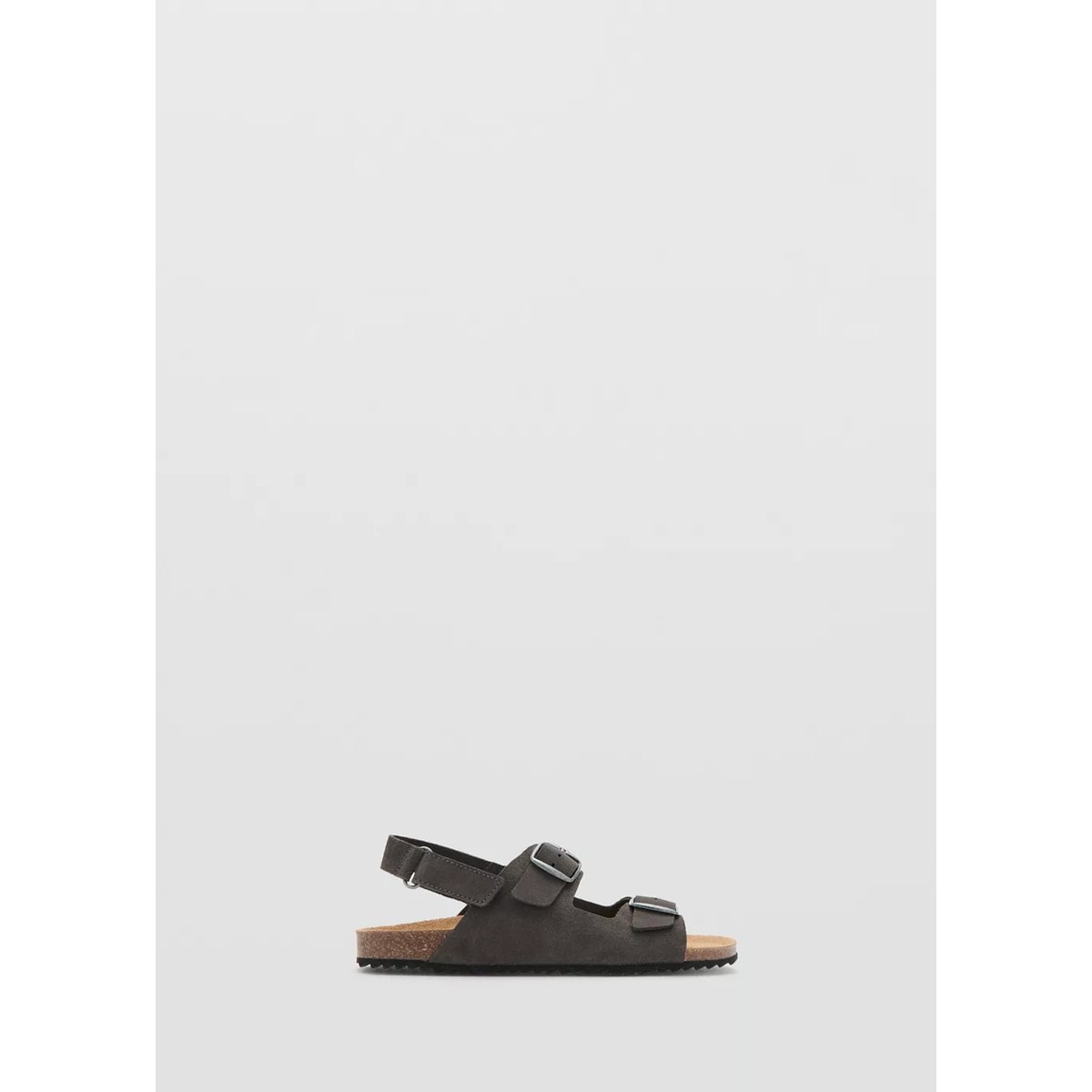 Sandales boucles cuir gris, MANGO KIDS