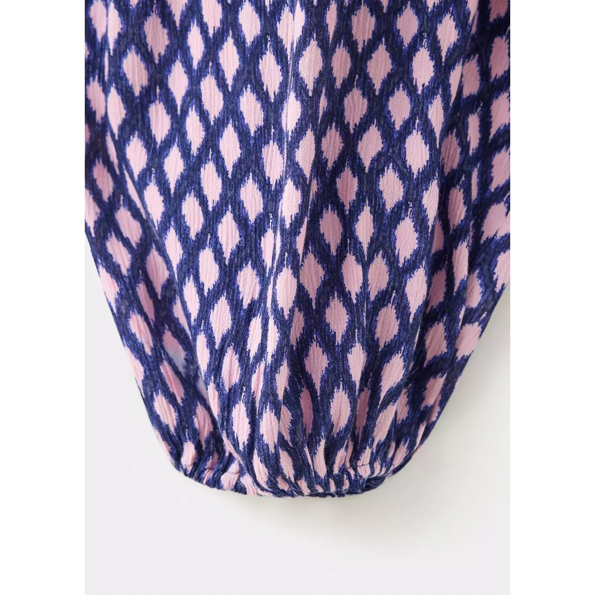 Chemise imprimée à empiècement froncé rose, MANGO TEEN