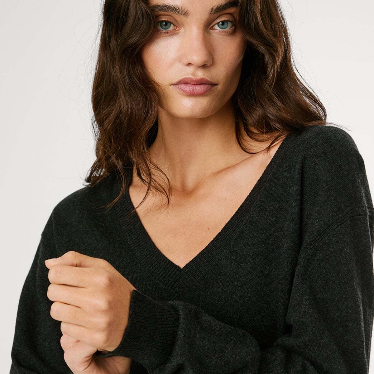 Pull Col V En Maille noir, PEPE JEANS