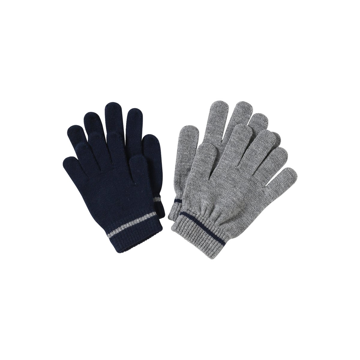 Lot 2 paires de gants magiques gris chiné, VERTBAUDET