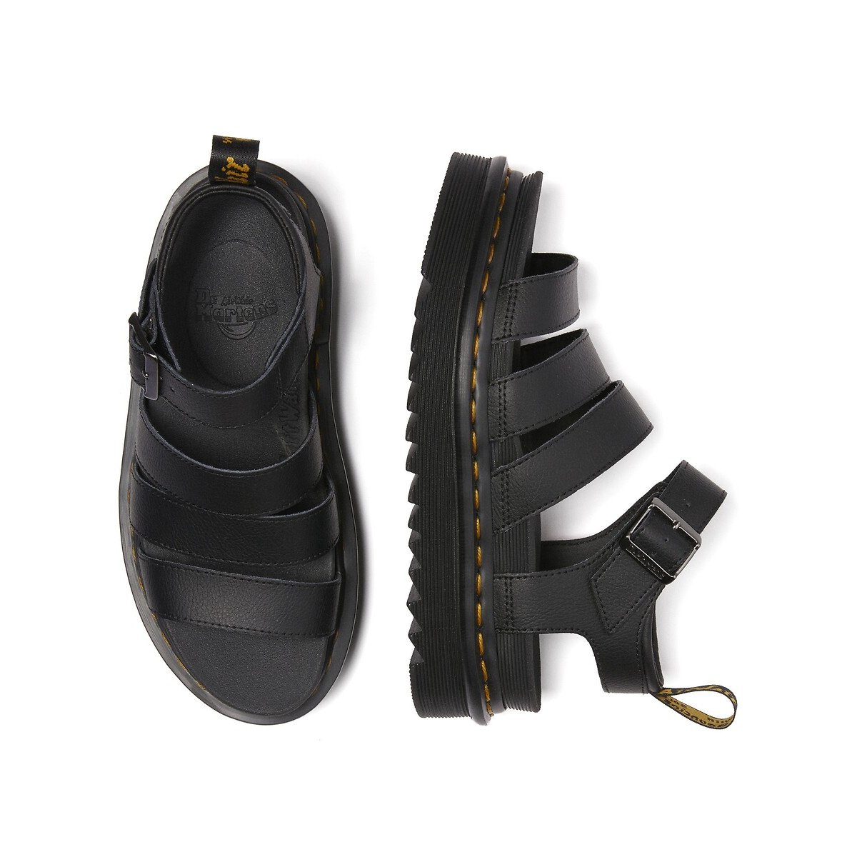 Sandales Blaire en cuir Athena noir, DR. MARTENS
