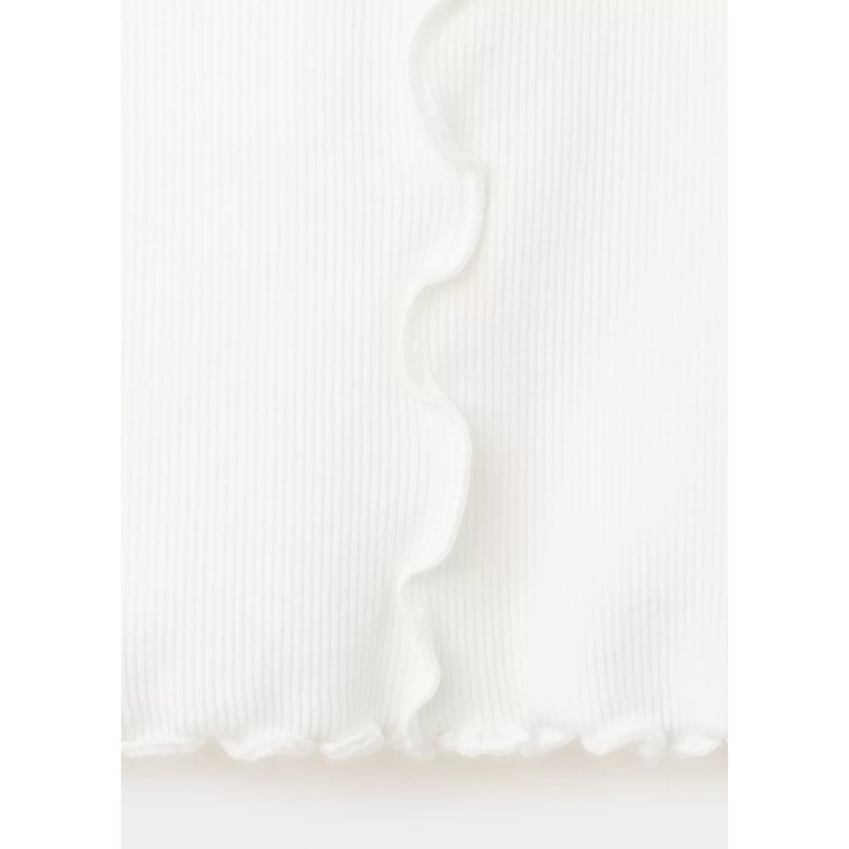 T-shirt coutures ondulées blanc cassé, MANGO KIDS