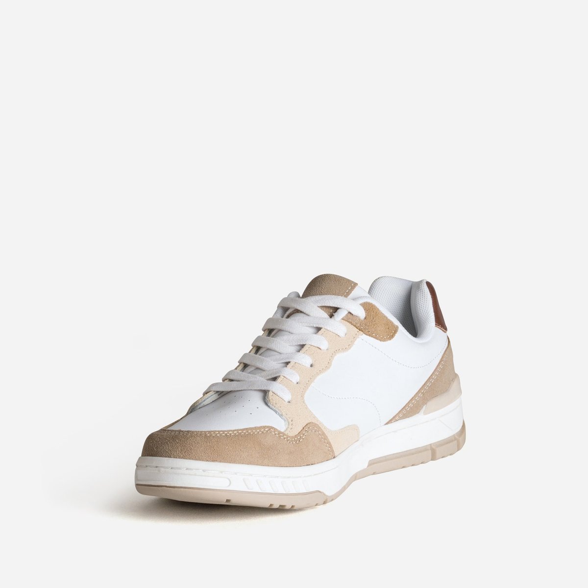 Basket en cuir PHILIBERT blanc, ERAM