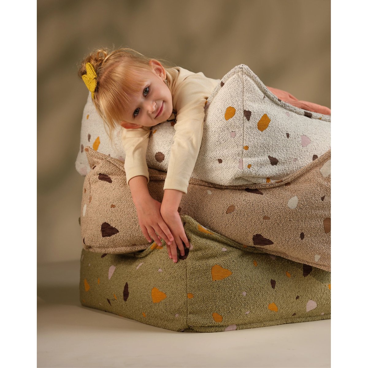 Coussin de Sol Ottoman Carré TERRAZZO sand, WIGIWAMA