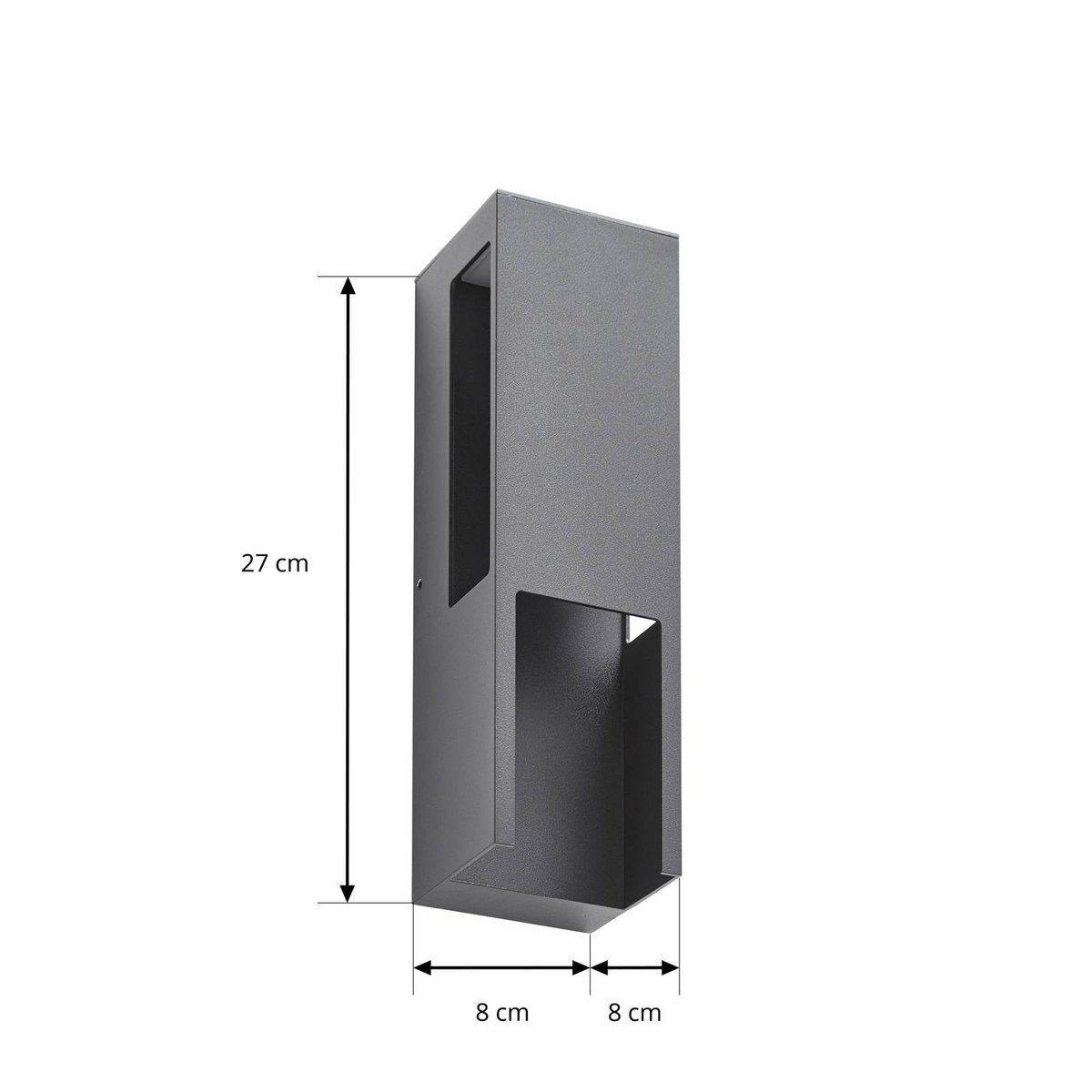 Applique extérieure en aluminium moderneLED anthracite, blanc, LINDBY