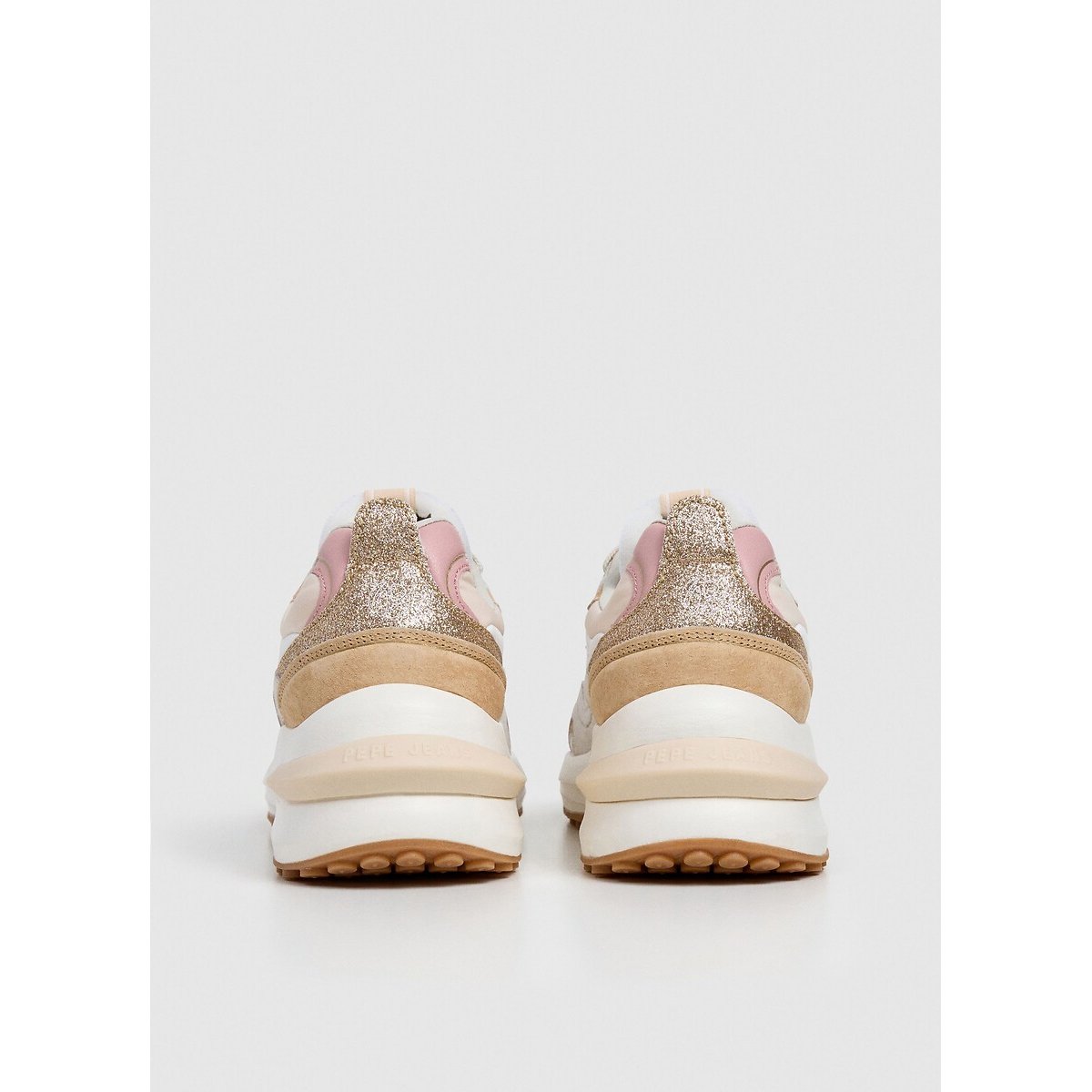 Sneaker Winslow Glit beige/rosa, PEPE JEANS