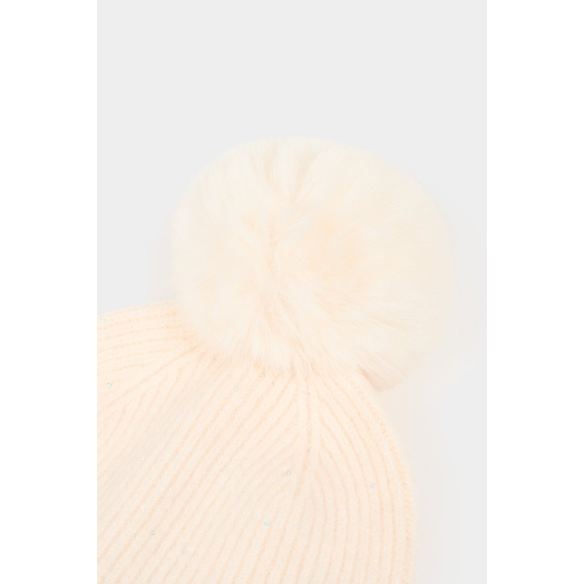 Bonnet fils métallisés ivoire, MORGAN