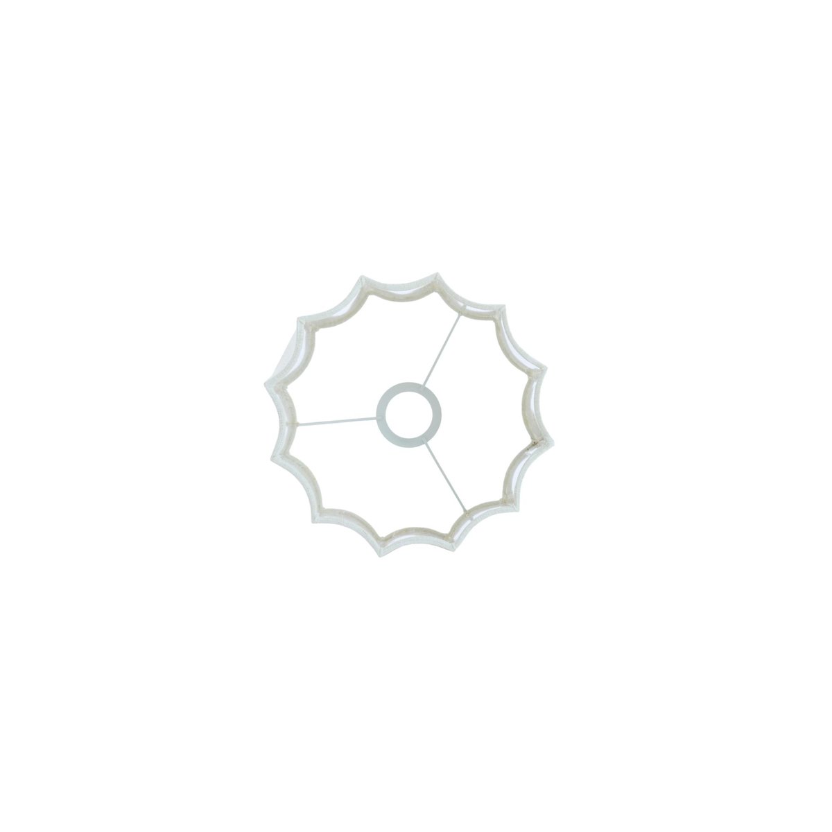 Abat-Jour Textiles DISLI blanc, LIGHT & LIVING 