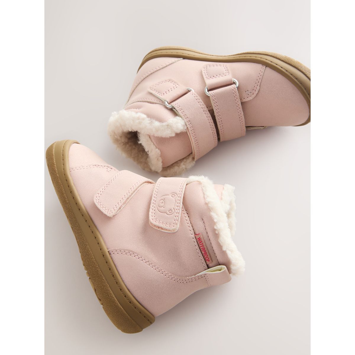 Bottines imperméables à scratch rose, NEXT