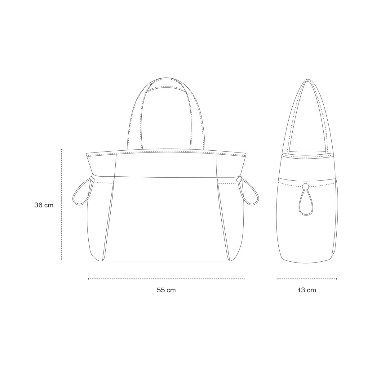 Shopper Bag HELLVI noir, KAPTEN & SON