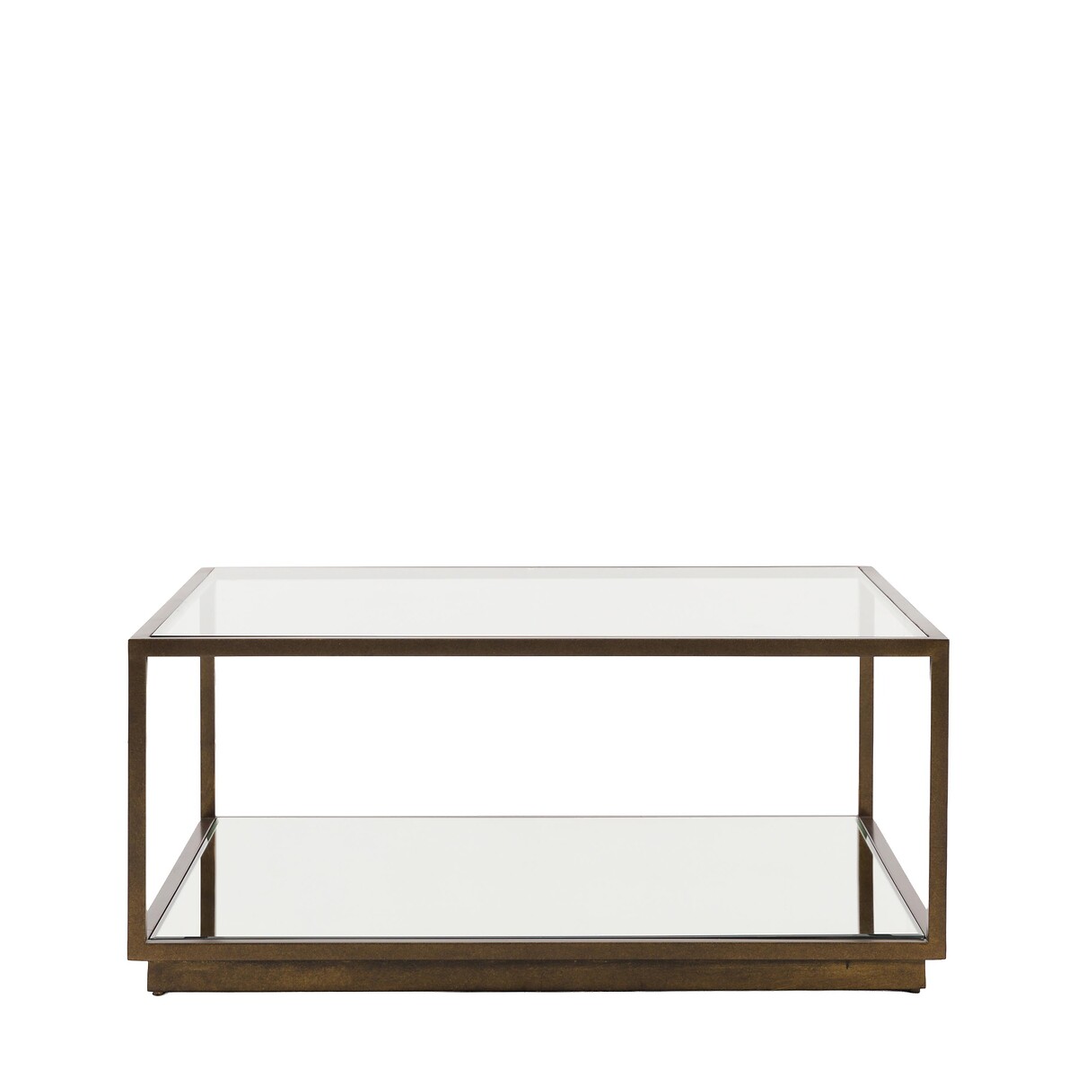 Alaric Glass & Metal Coffee Table bronze, ÉDITÉ