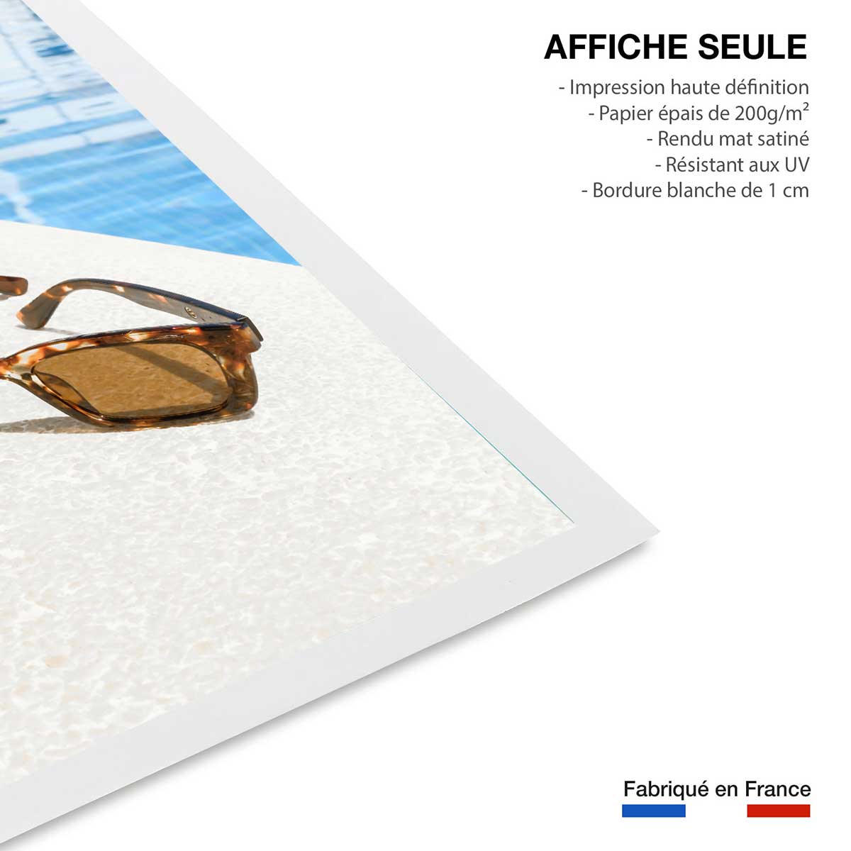 Poster lunette au bord de l'eau affiche seule, HEXOA