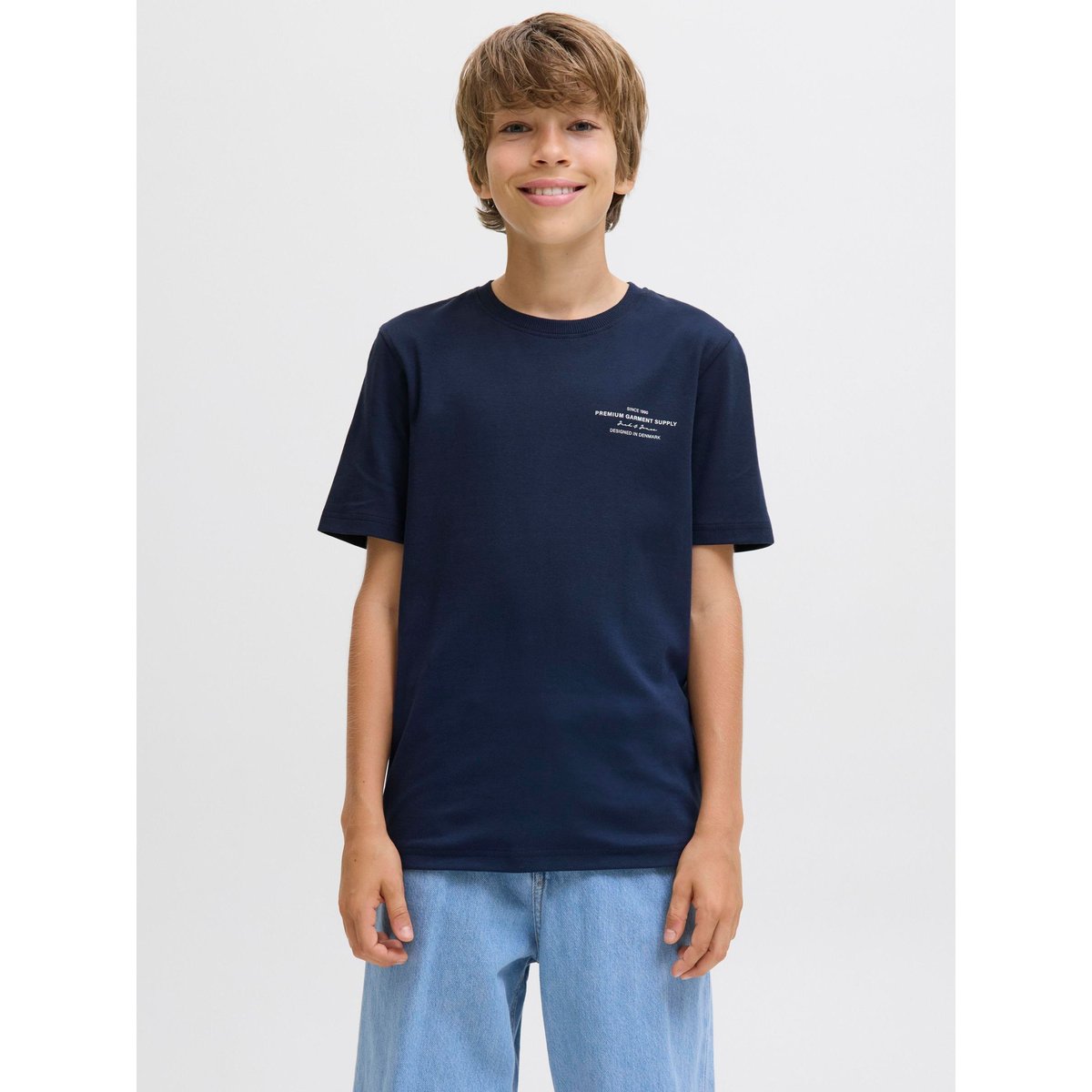 T-Shirt black iris, JACK & JONES JUNIOR