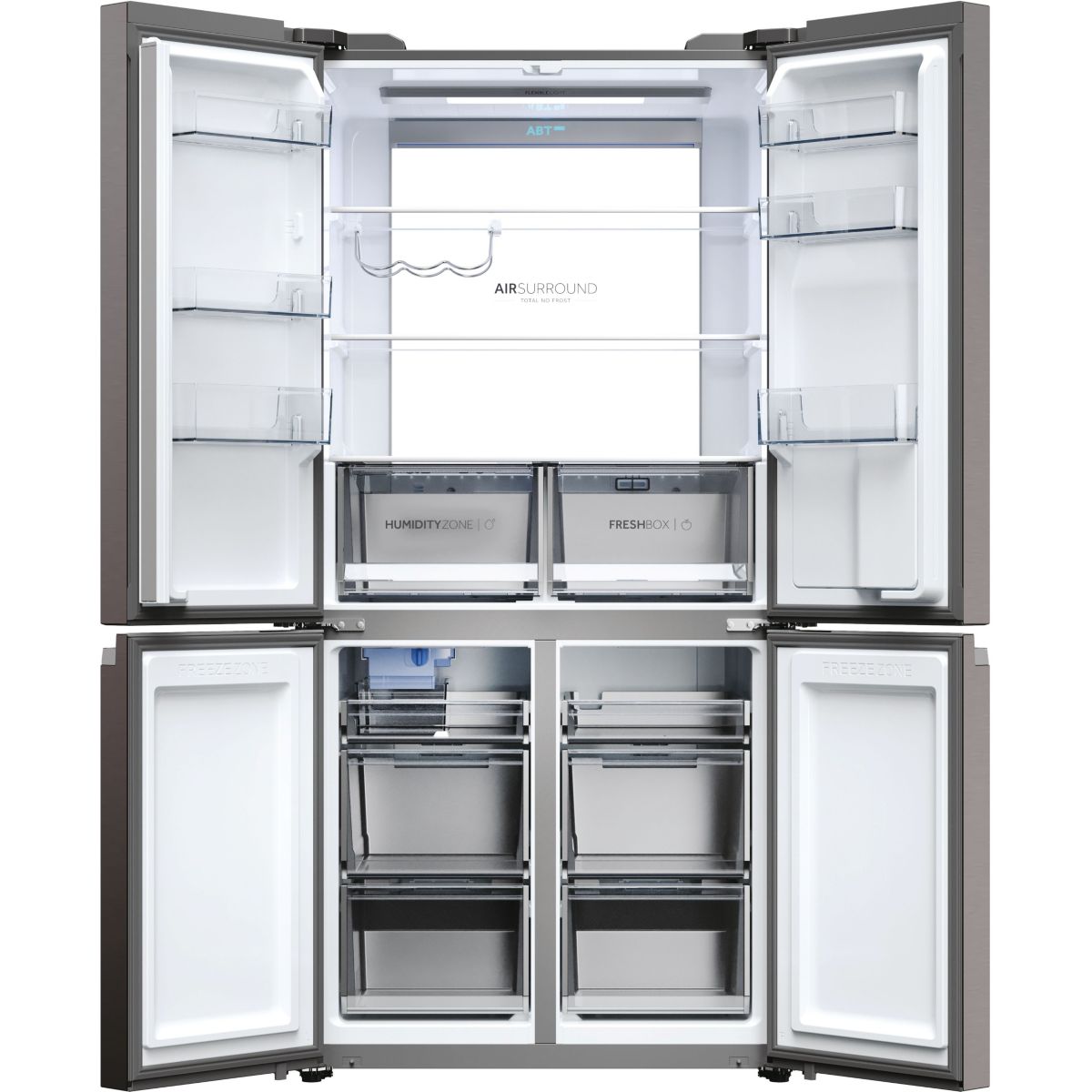 Réfrigérateur multi portes HCR79F19EHMD inox, HAIER