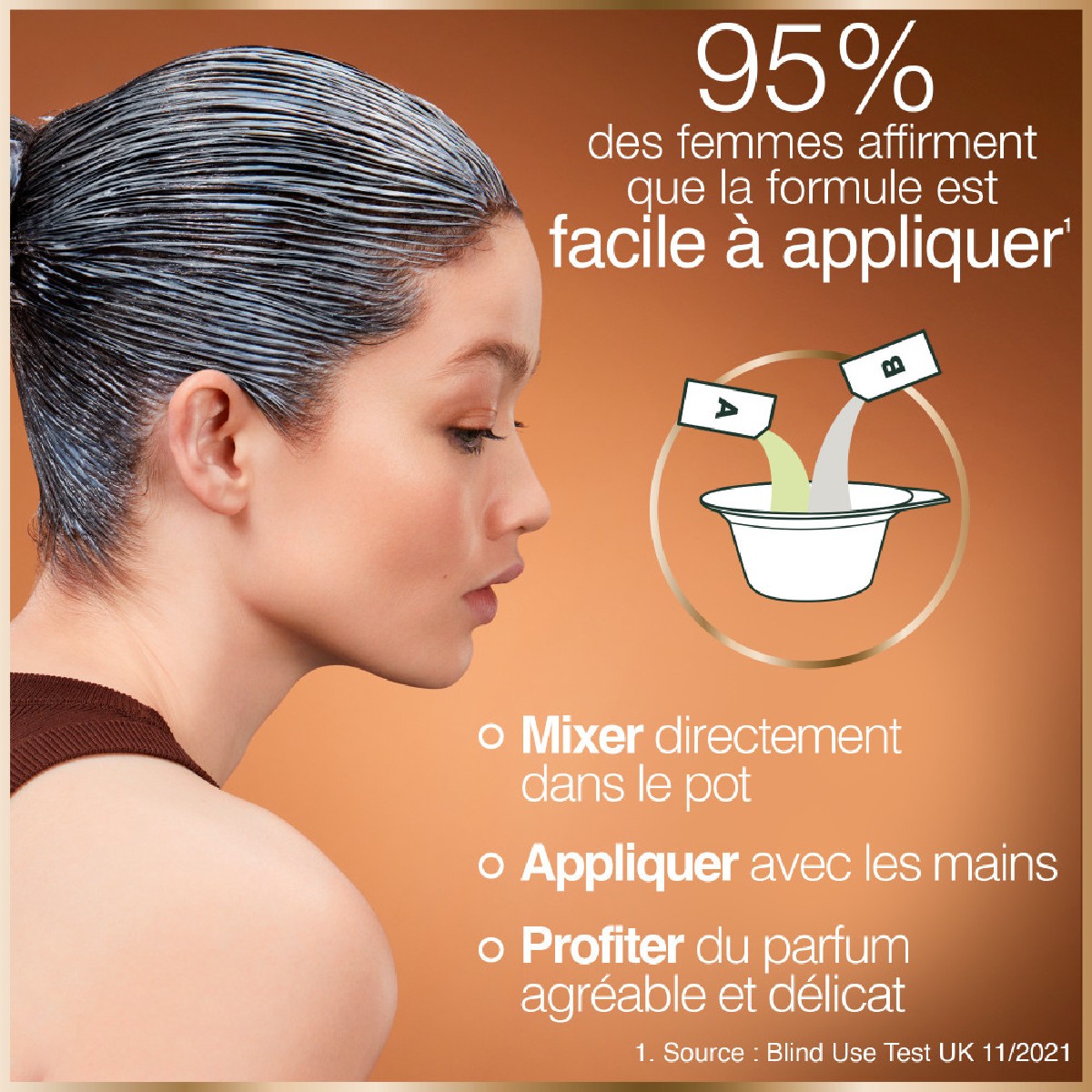 Coloration Permanente Longue Tenue Good 4.15 marron glacé, GARNIER