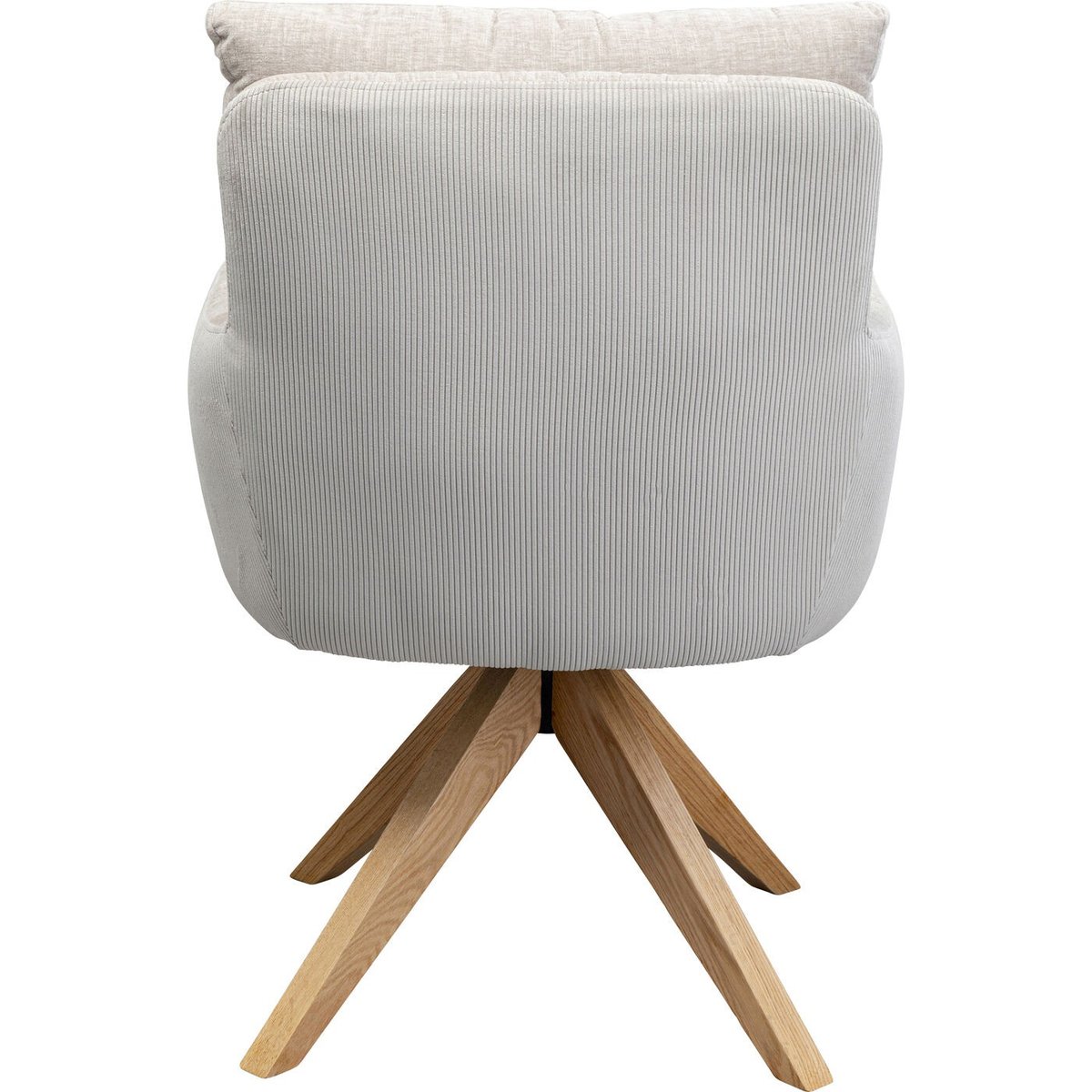 Chaise avec accoudoirs pivotante, BOSSE beige, KARE DESIGN