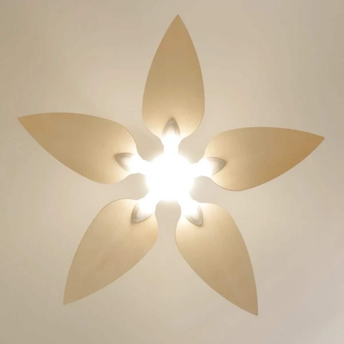 Plafonnier ventilateur en bois de peuplier VIREVOLE bois clair, ATELIER LOUPIOTE