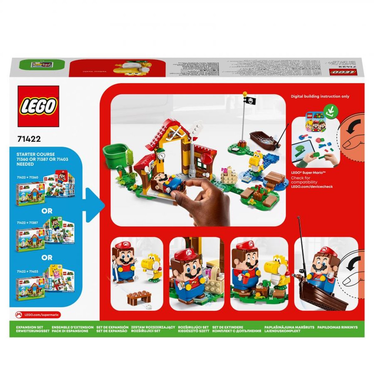71422 - ® - Ensemble dextension pique-nique chez mario couleur unique, LEGO