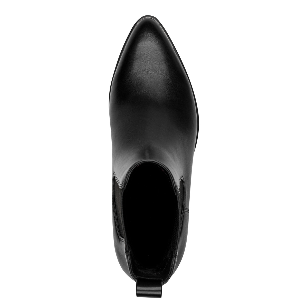 Bottine Chelsea pointu noir mat, TAMARIS