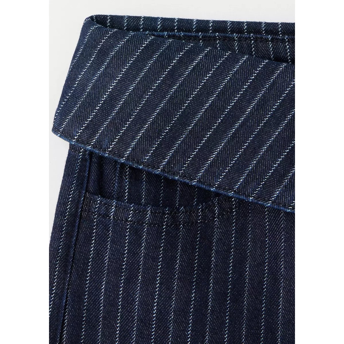 Jean wideleg fines rayures bleu, MANGO TEEN