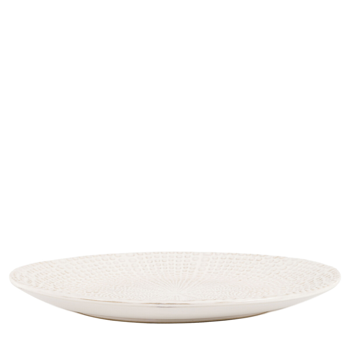 Textured Serving Plate white, ÉDITÉ