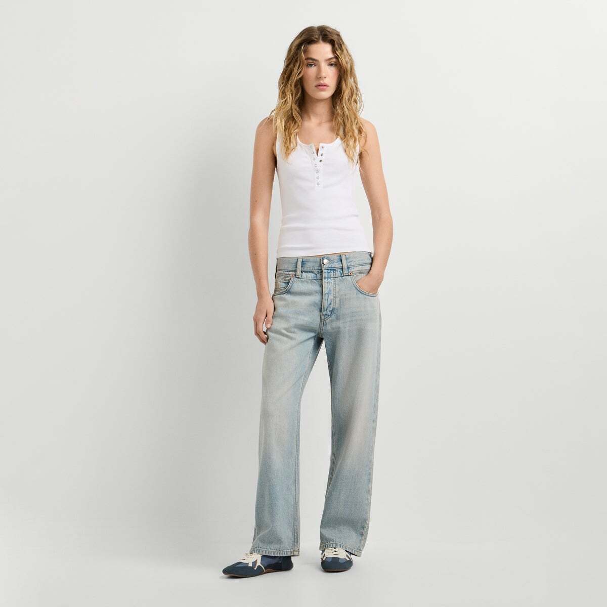 Craft - Jean Coupe Boyfriend, Taille Moyenne lumière teintée, PEPE JEANS