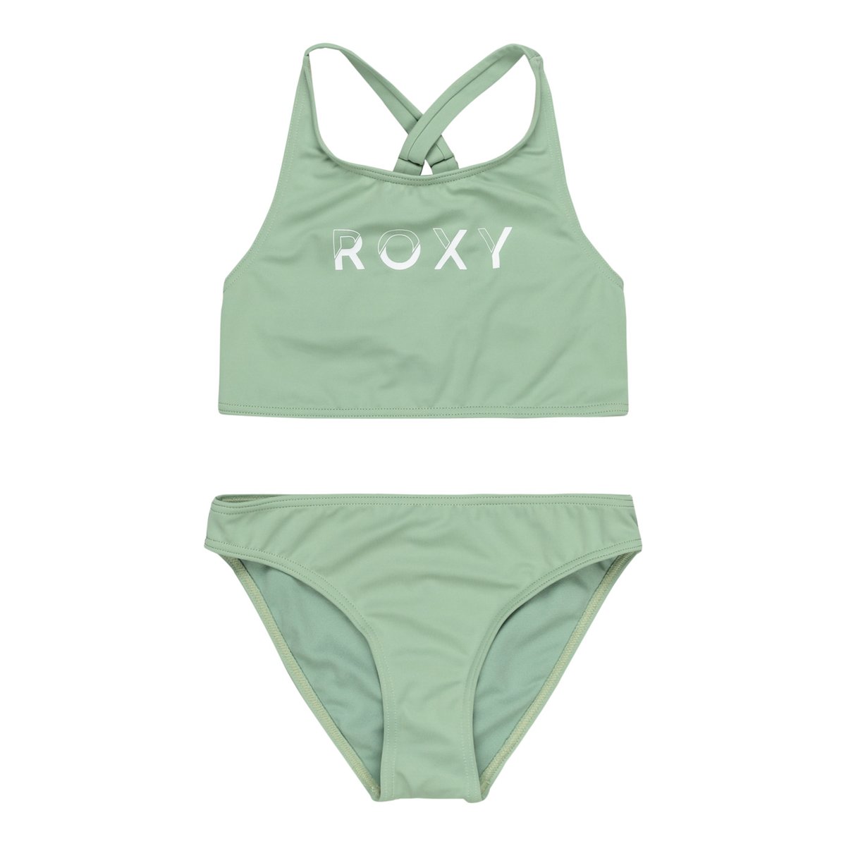 Maillot deux pièces SOLID ACTIVE. vert basil, ROXY