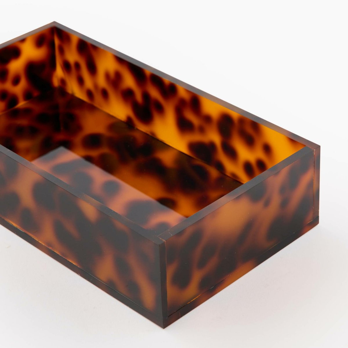 Petit plateau, 20x11x4cm, en acrylique jaune, MONOPRIX
