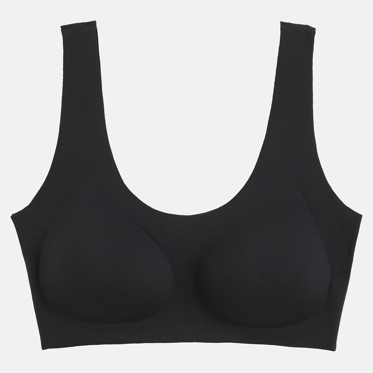 Sujetador de microfibra negro, LA REDOUTE COLLECTIONS