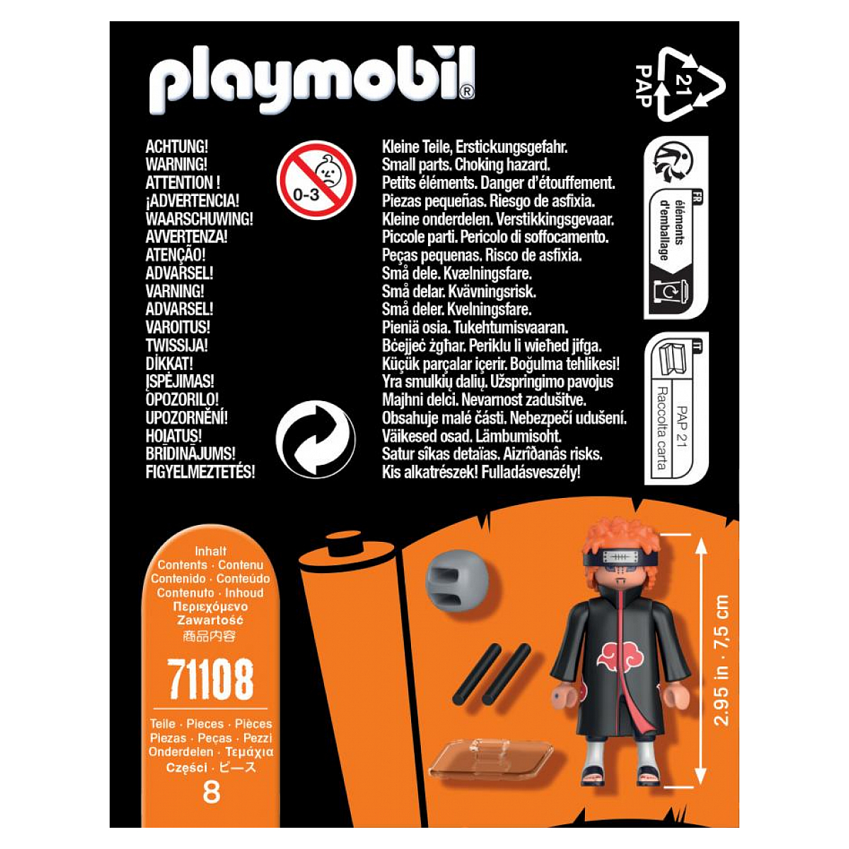 71108 Pain - Naruto Shippuden couleur unique, PLAYMOBIL