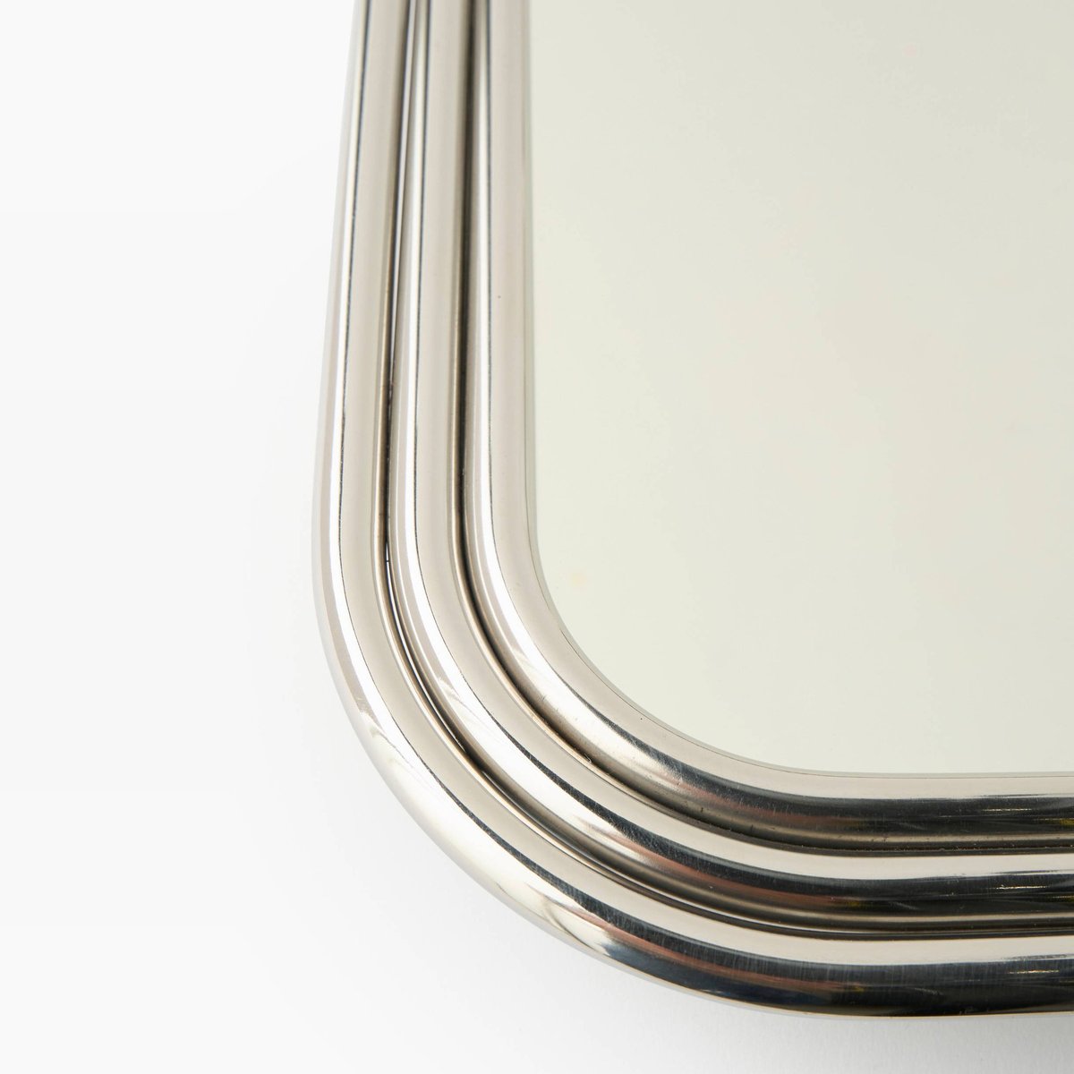 Miroir 3 tubes, 50X36cm, en métal inox, MONOPRIX