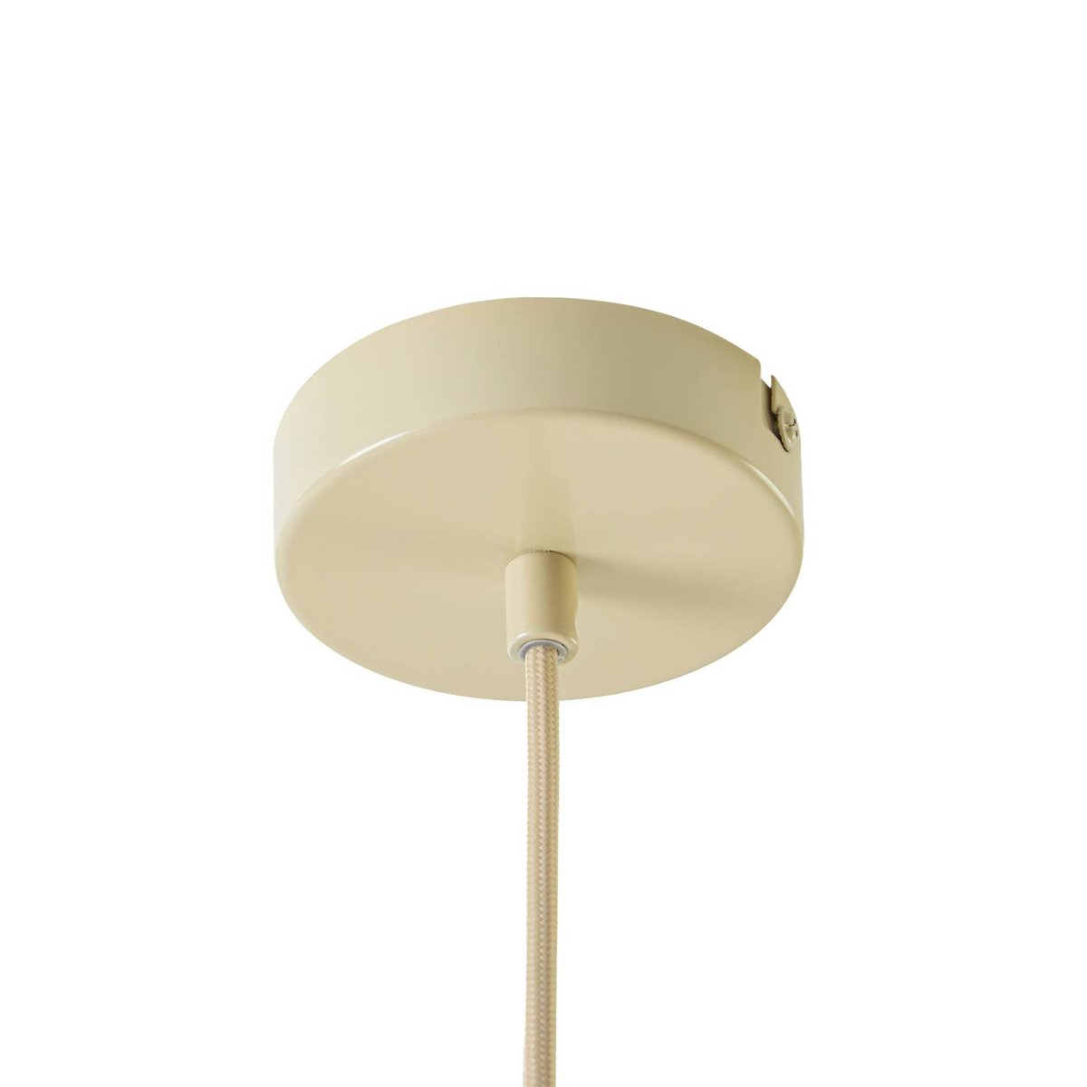 Suspension en textile scandinave, Eloise blanc, beige, LUCANDE