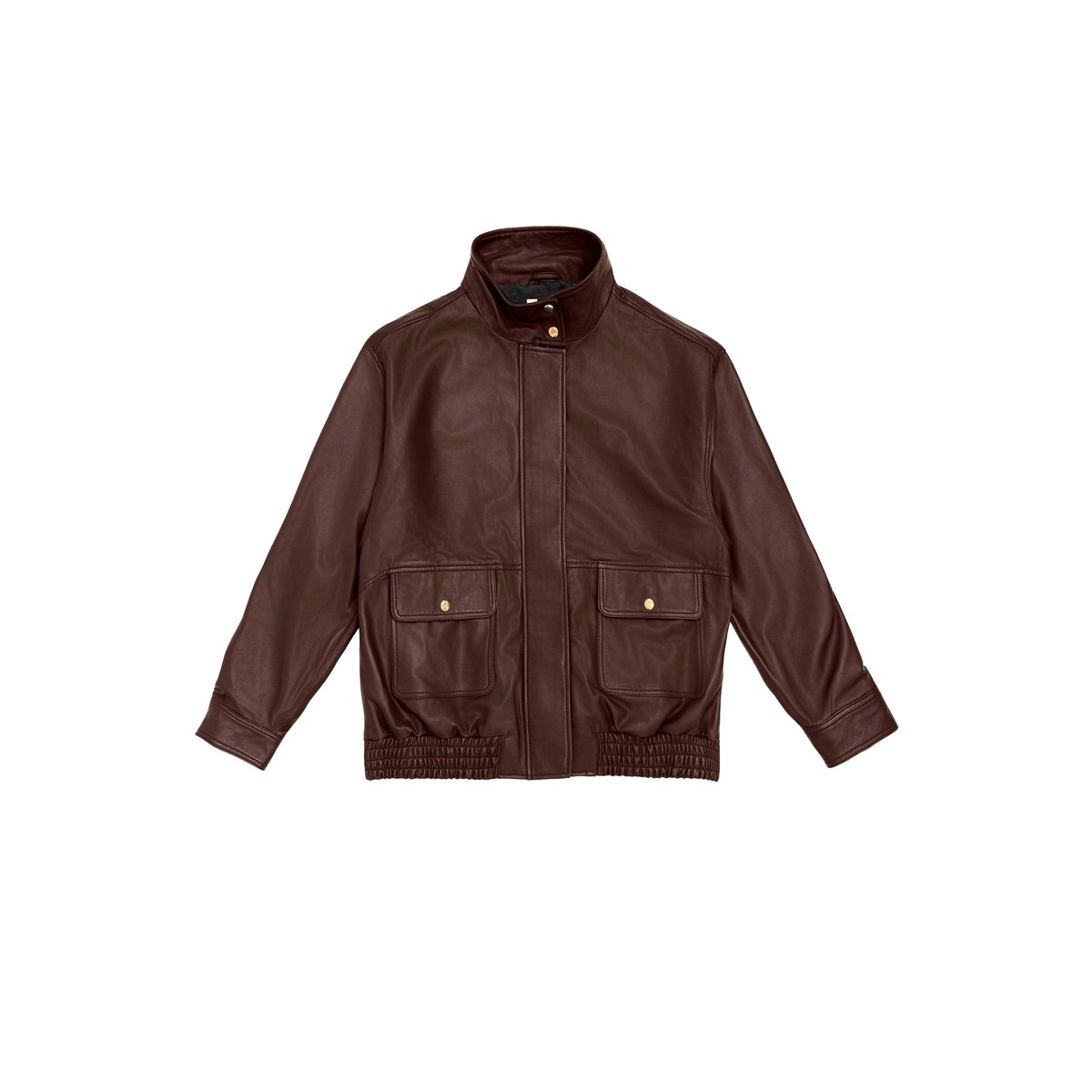 Veste col montant uni FLOY 16-marron, LA PETITE ETOILE