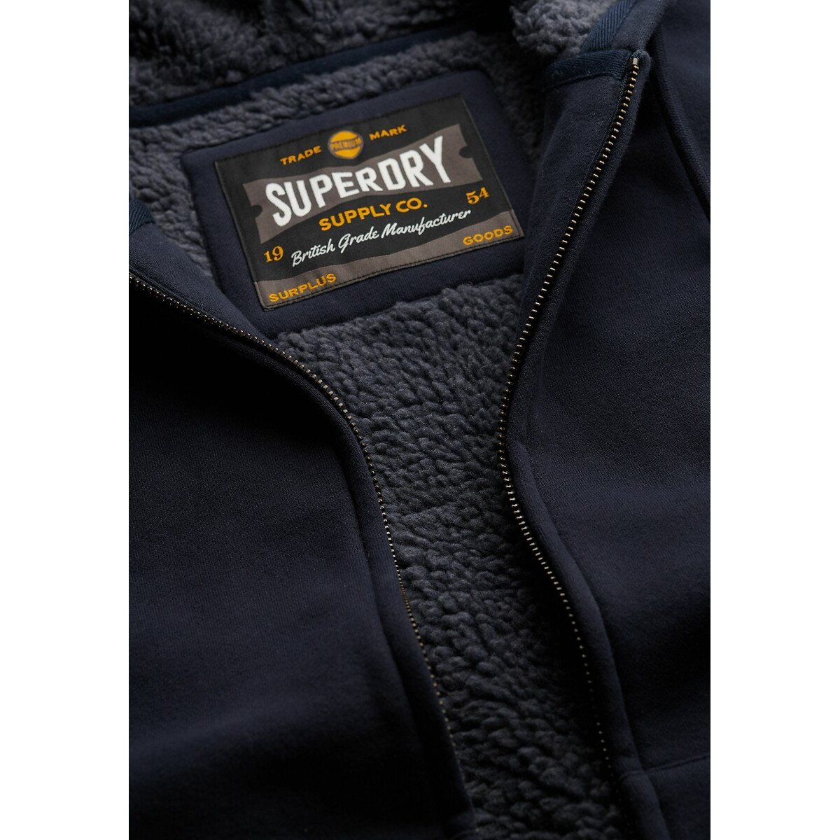 Zip-Up Hoodie navy blue, SUPERDRY