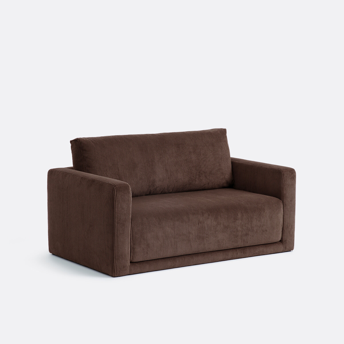 Sofá cama de 2 plazas, pana, Hani chocolate, LA REDOUTE INTERIEURS