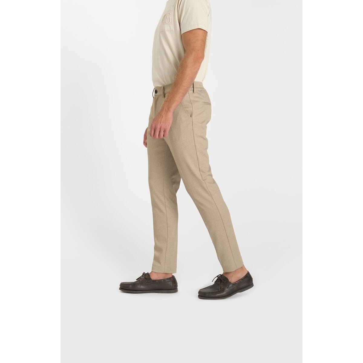 Pantalon de costume ERPO beige, LE TEMPS DES CERISES