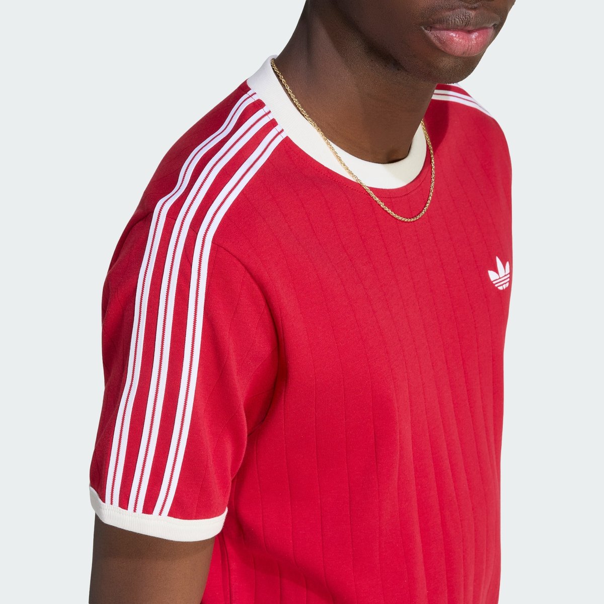 T-Shirt 3 Bandes Maille Lâche T-Shirt 3 Bandes Maille Lâche team victory red, adidas Originals
