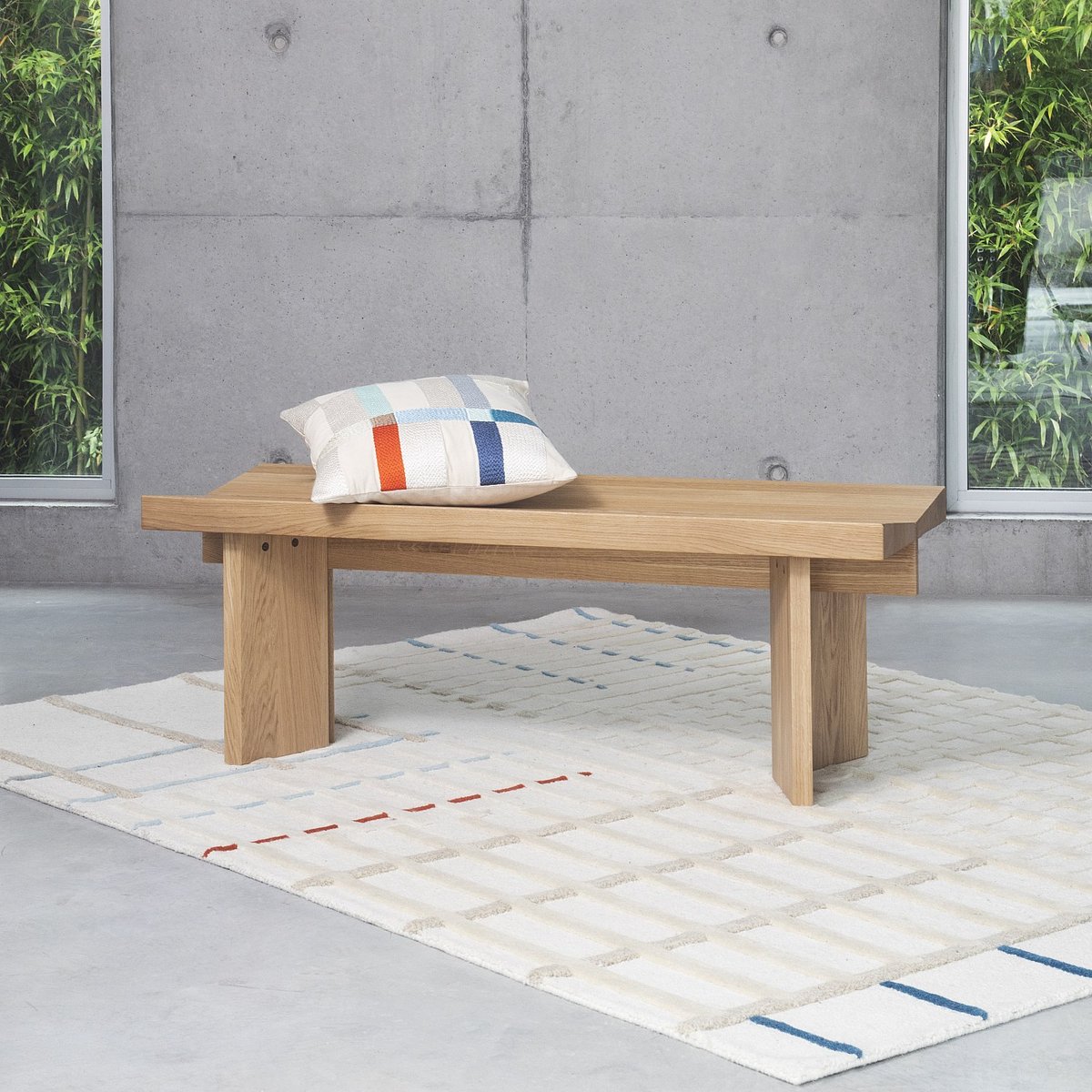 Banc chêne ARCHIE naturel clair, HABITAT