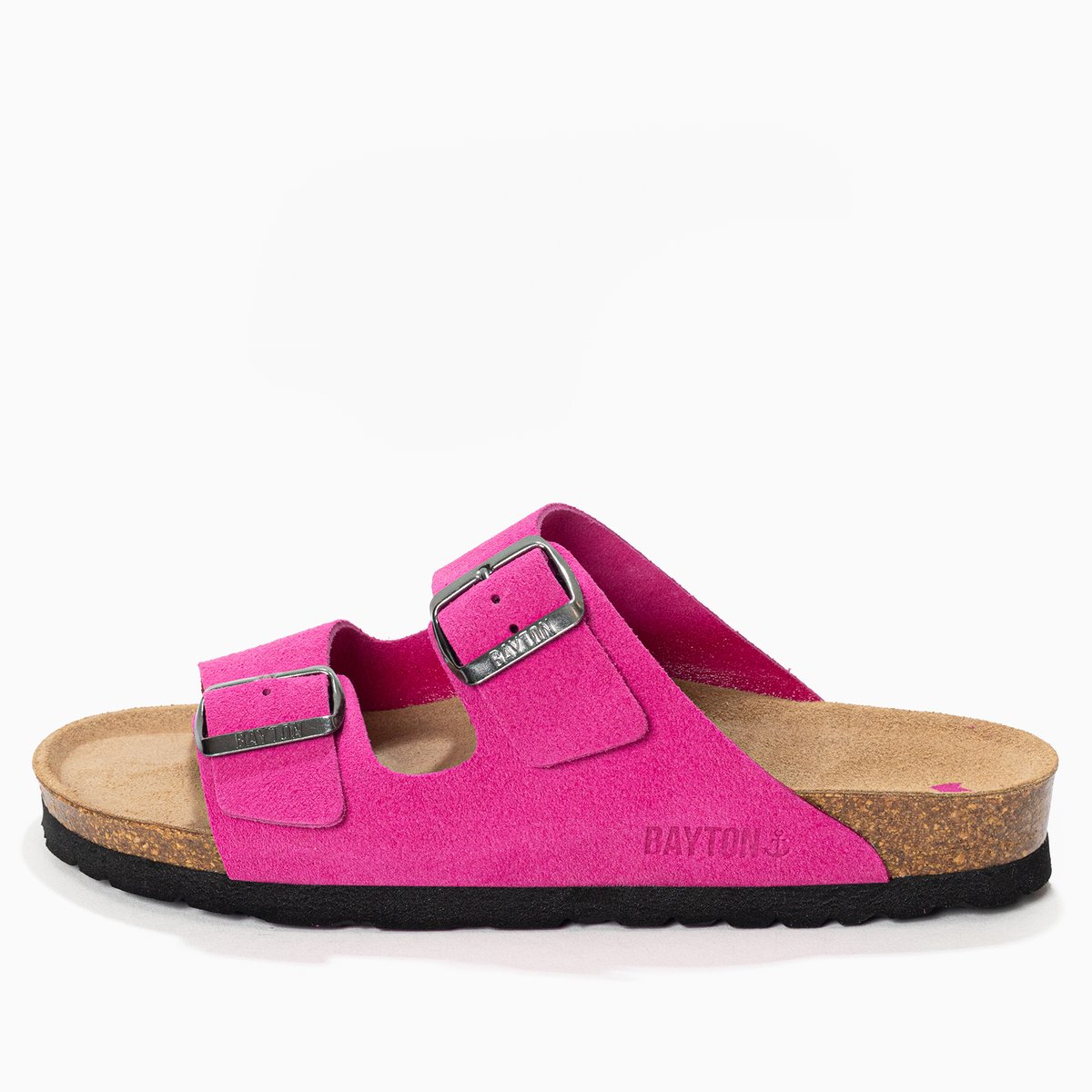 Sandales en cuir suédé ATLAS rose, BAYTON