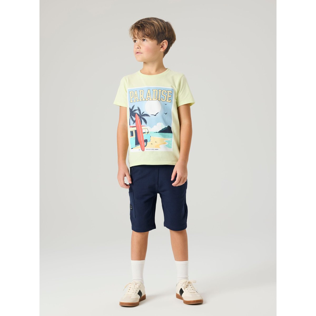 T-Shirt lime cream, NAME IT